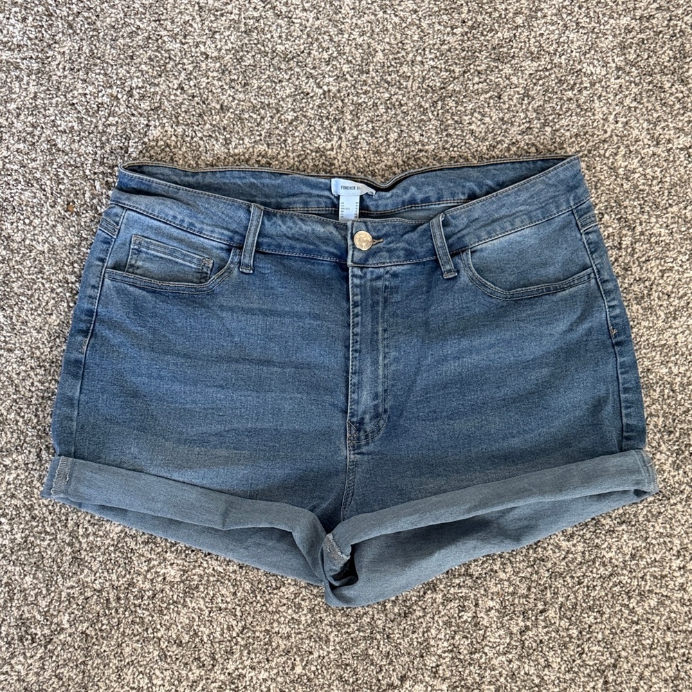 Forever 21 Blue Jean Shorts